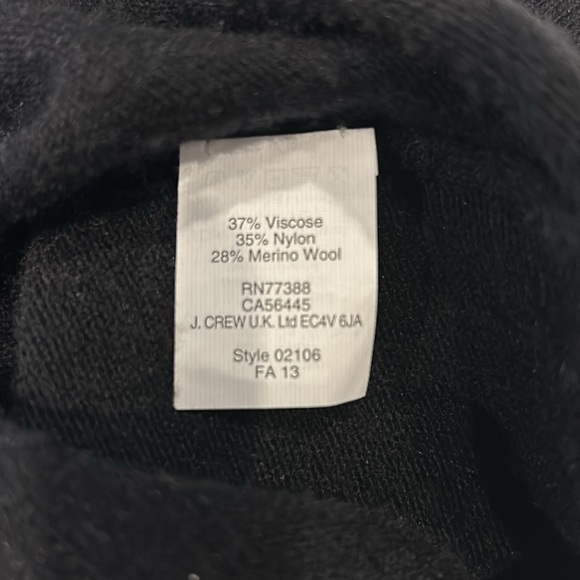 J.Crew size Medium black sweater dress GUC - Picture 4 of 4